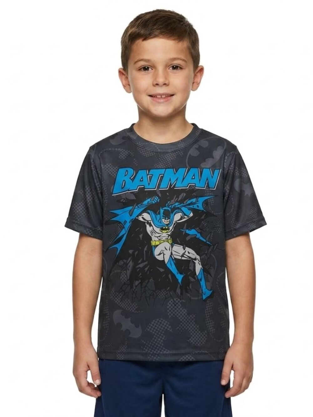 Batman Boys Boy's Performance Tee Shirt T Top Size 18 NWT